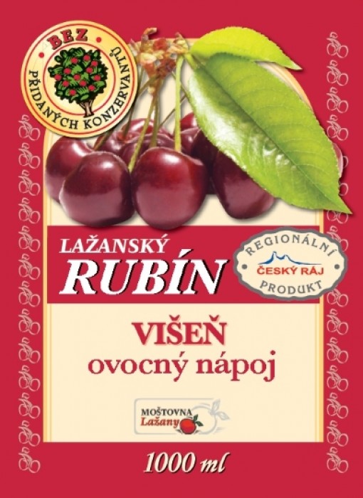 RUBÍN Nápoj ovocný višeň 1l
