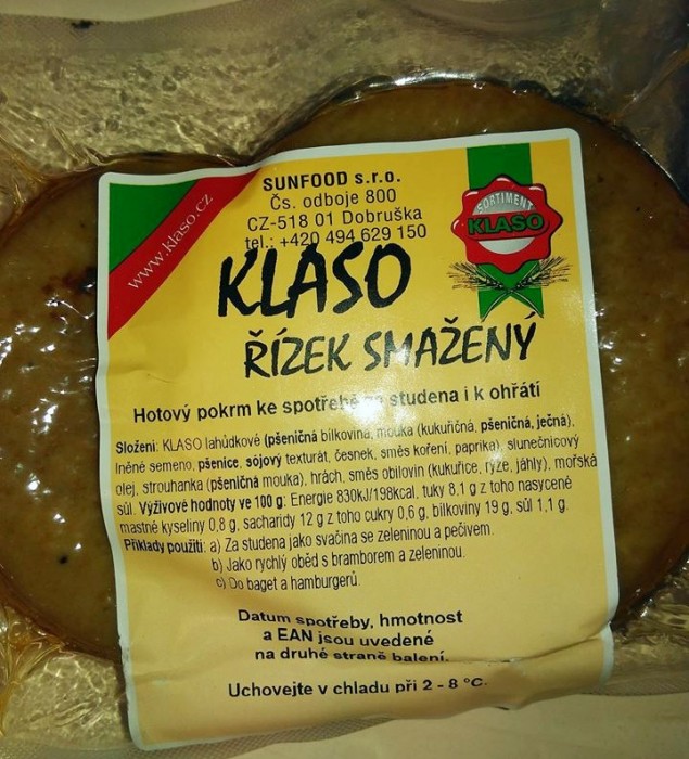 Klaso řízek 160 g SUNFOOD